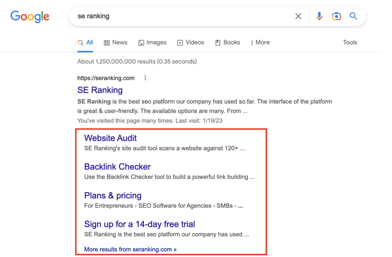 How To Change Google Sitelinks